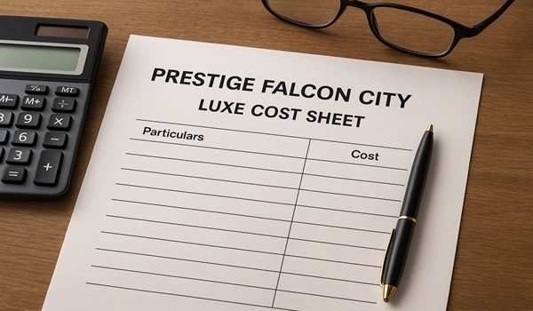 Prestige Parklane Cost Sheet